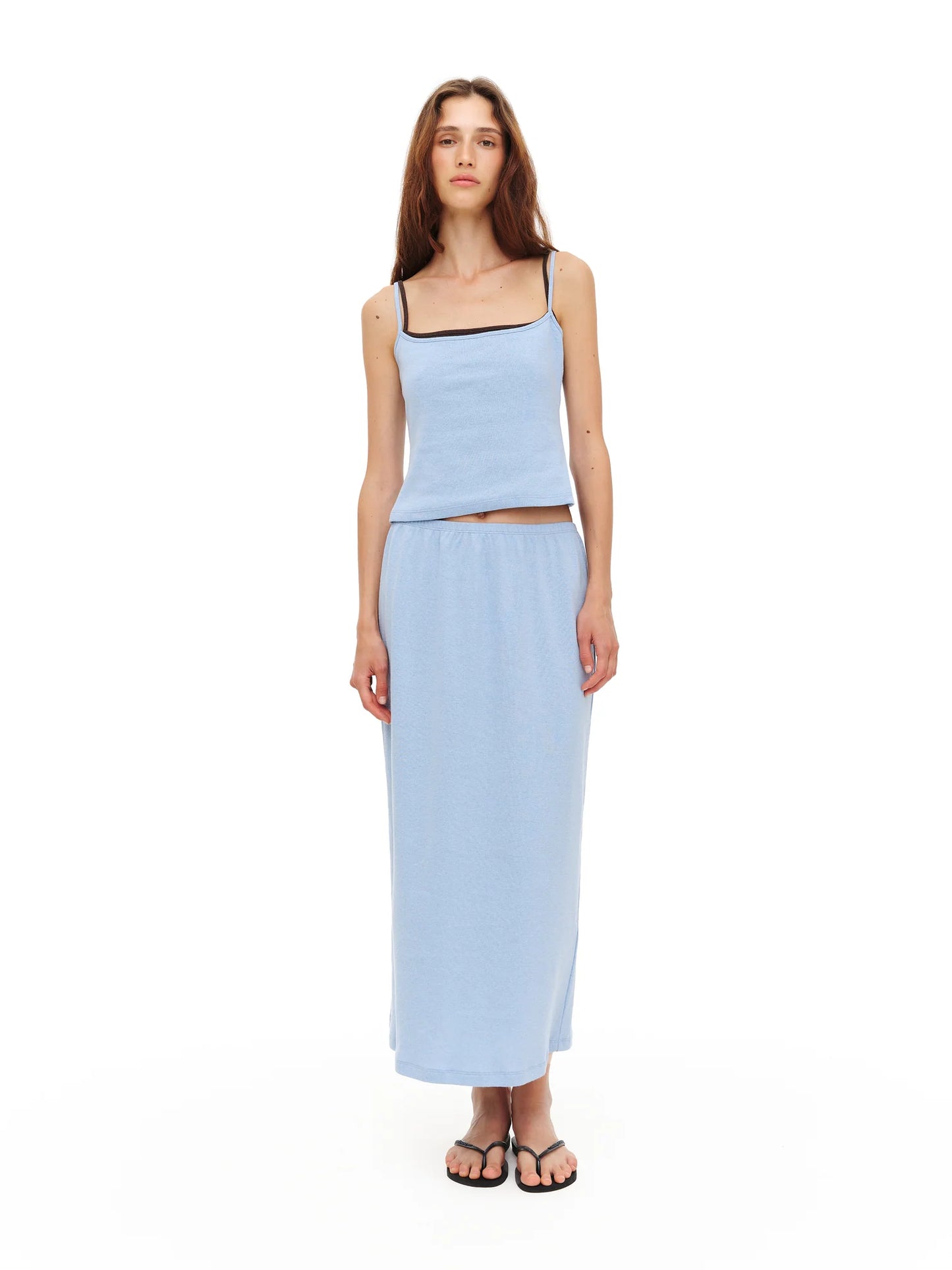 LIGHT BLUE STRAP TOP