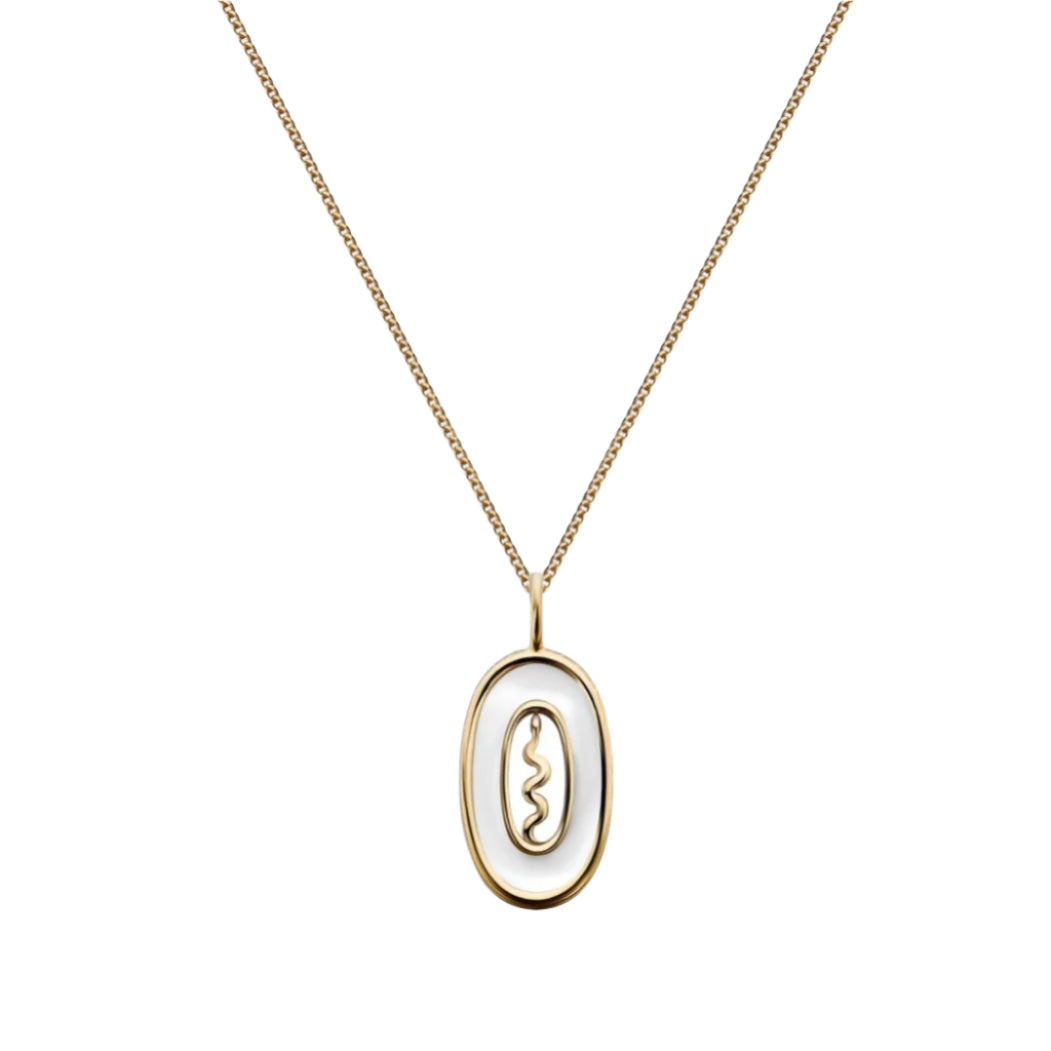 SERPENT NECKLACE IN WHITE