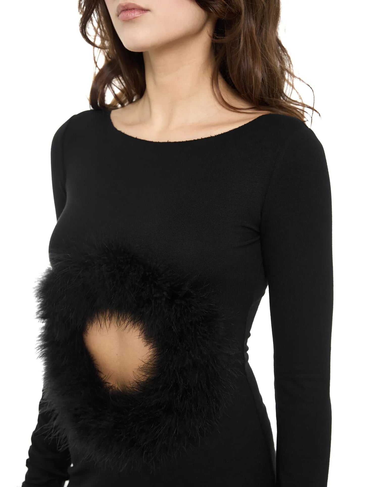 ILLUSION DRESS BLACK