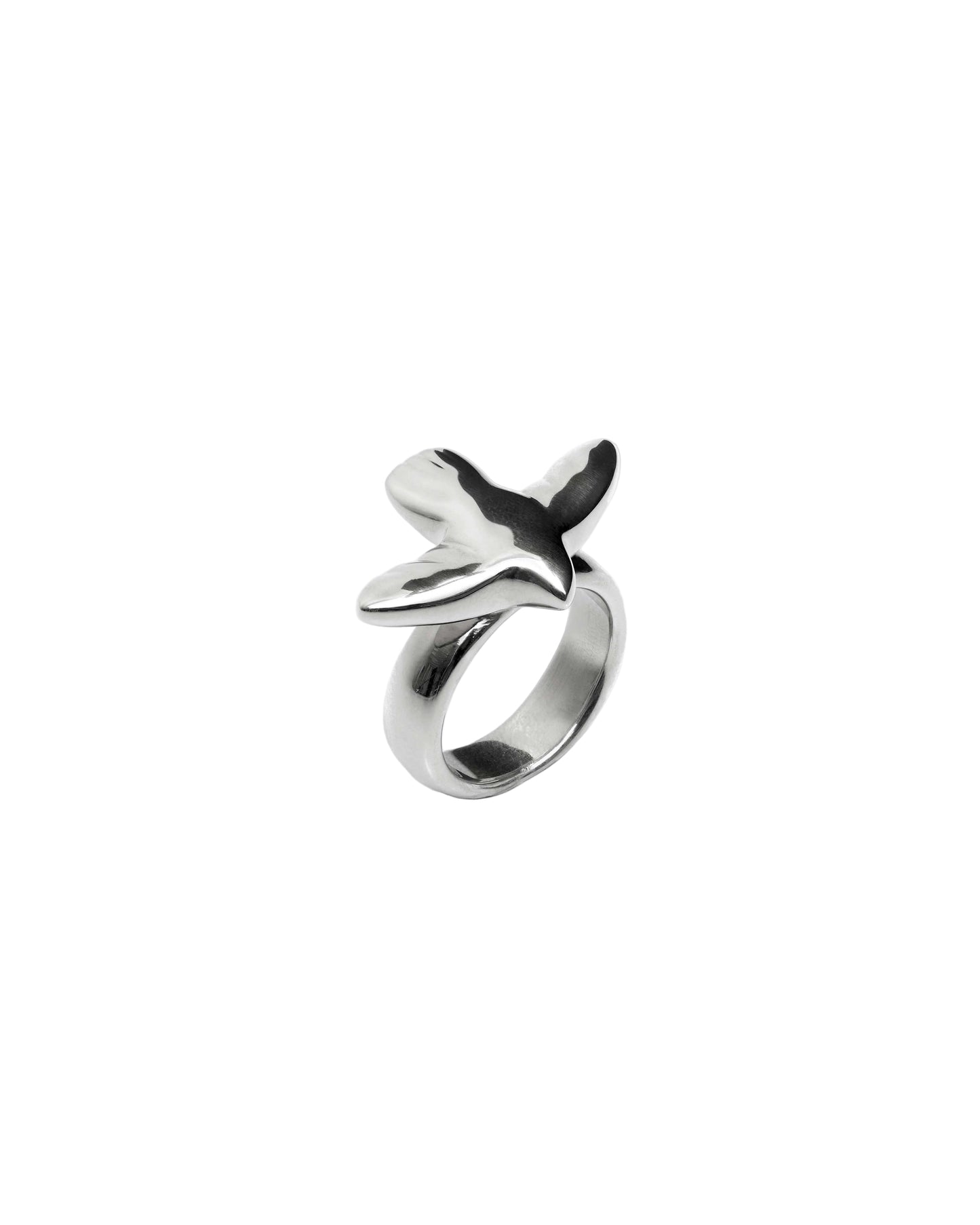 SILVER RING ERA WITH A BIRD
