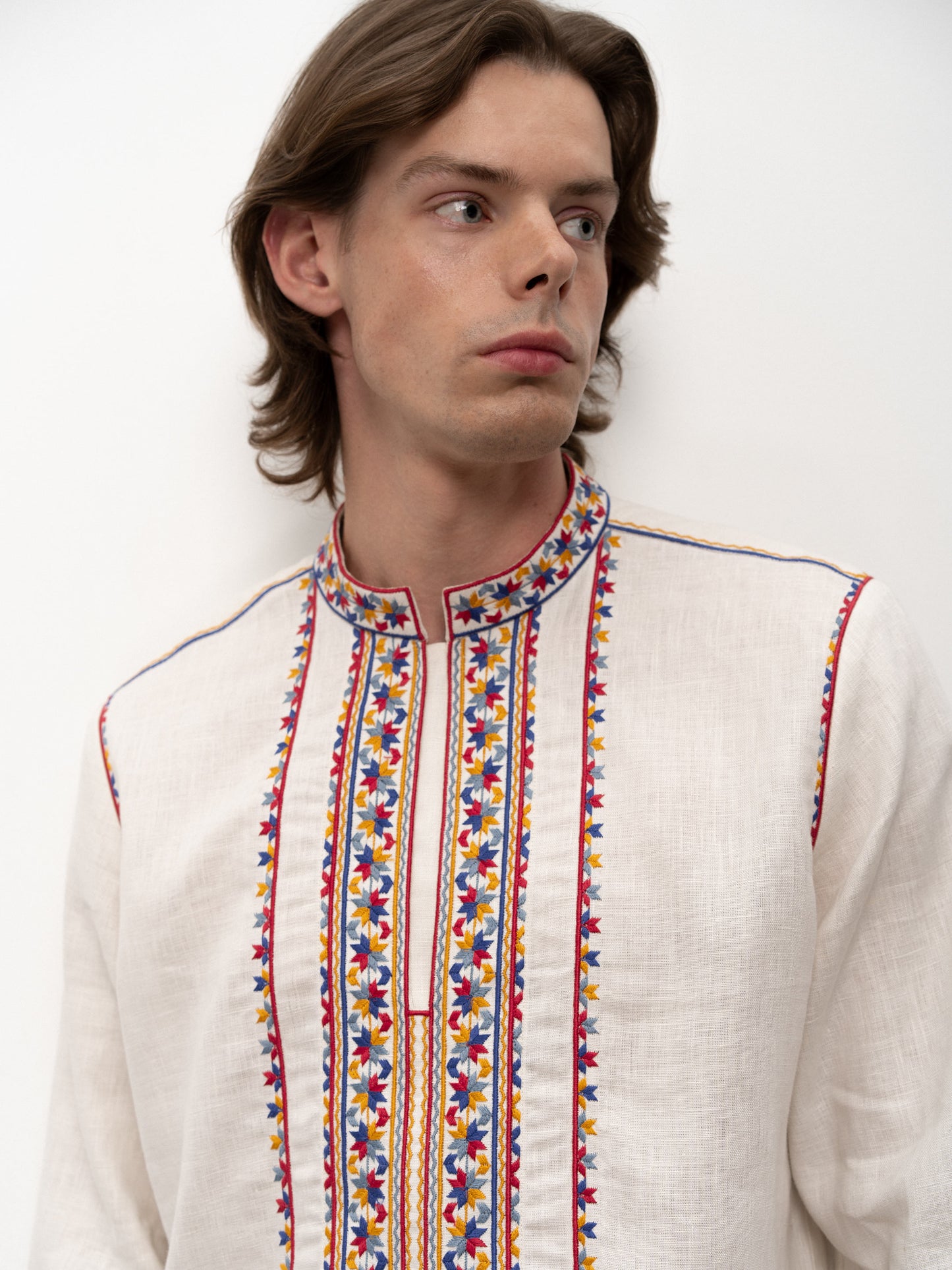 MEN'S SHIRT WITH EMBROIDERY "YAVORIVSKA"