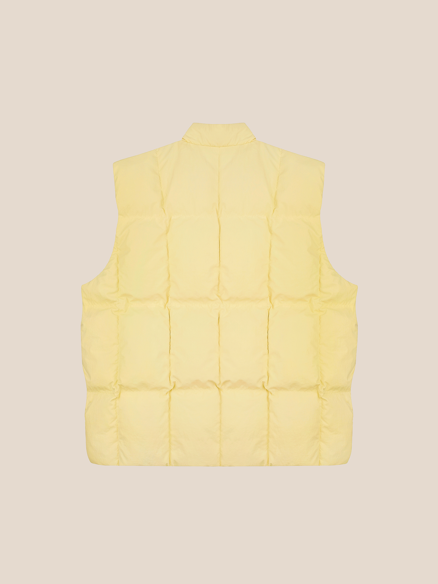 DOWN VEST IN SOFT YELLOW