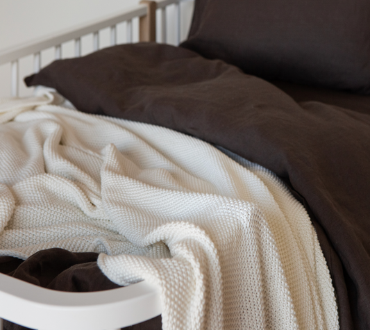 HOME ME MILK PLAID-BEDSPREAD