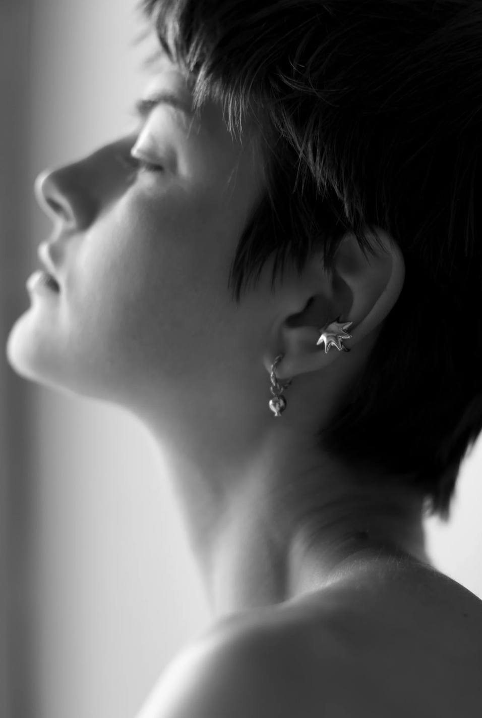 COURABIE GUL EAR CUFF SILVER