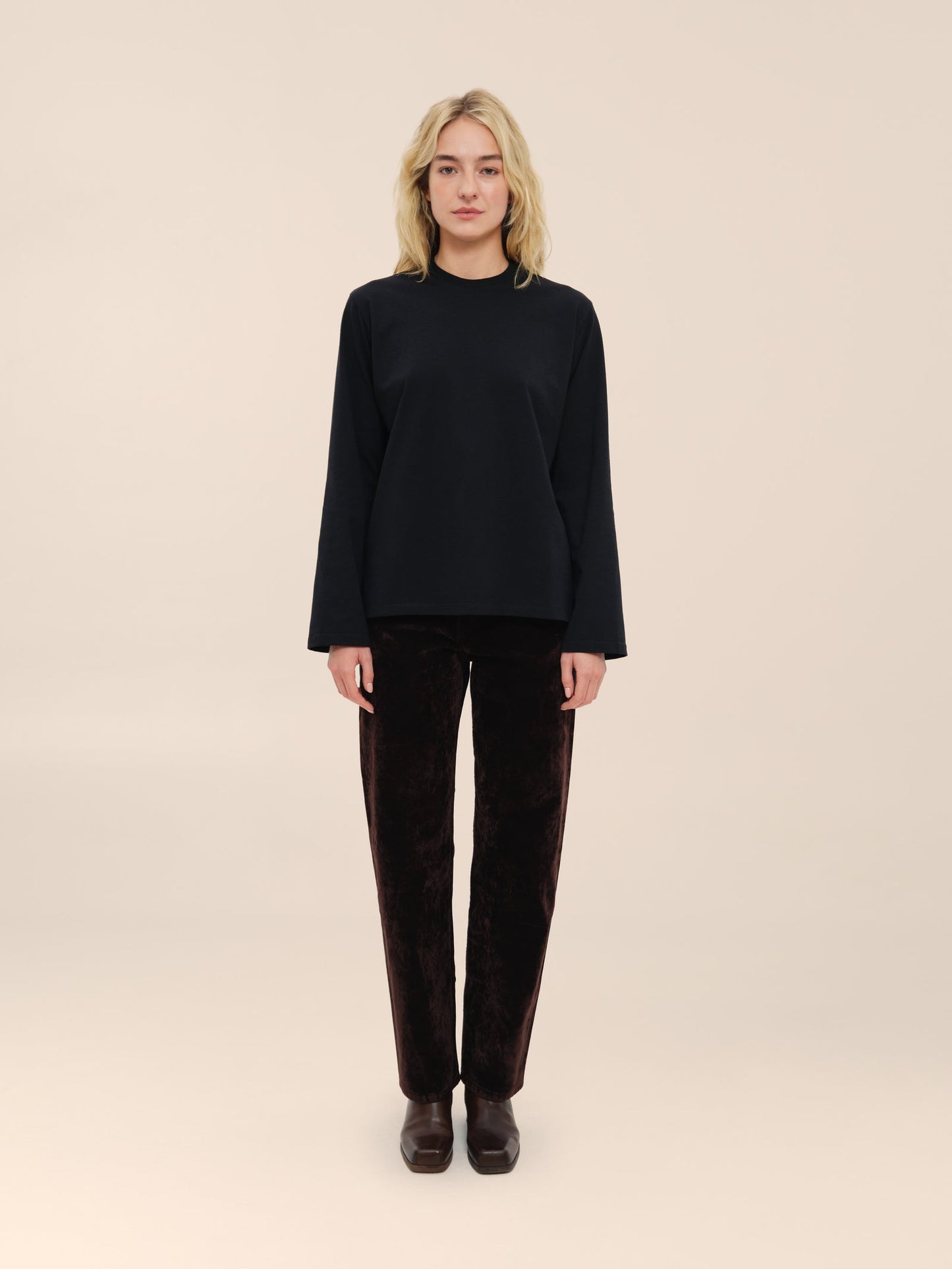 KATSURINA LONGSLEEVE OF RECYCLED COTTON IN BLACK
