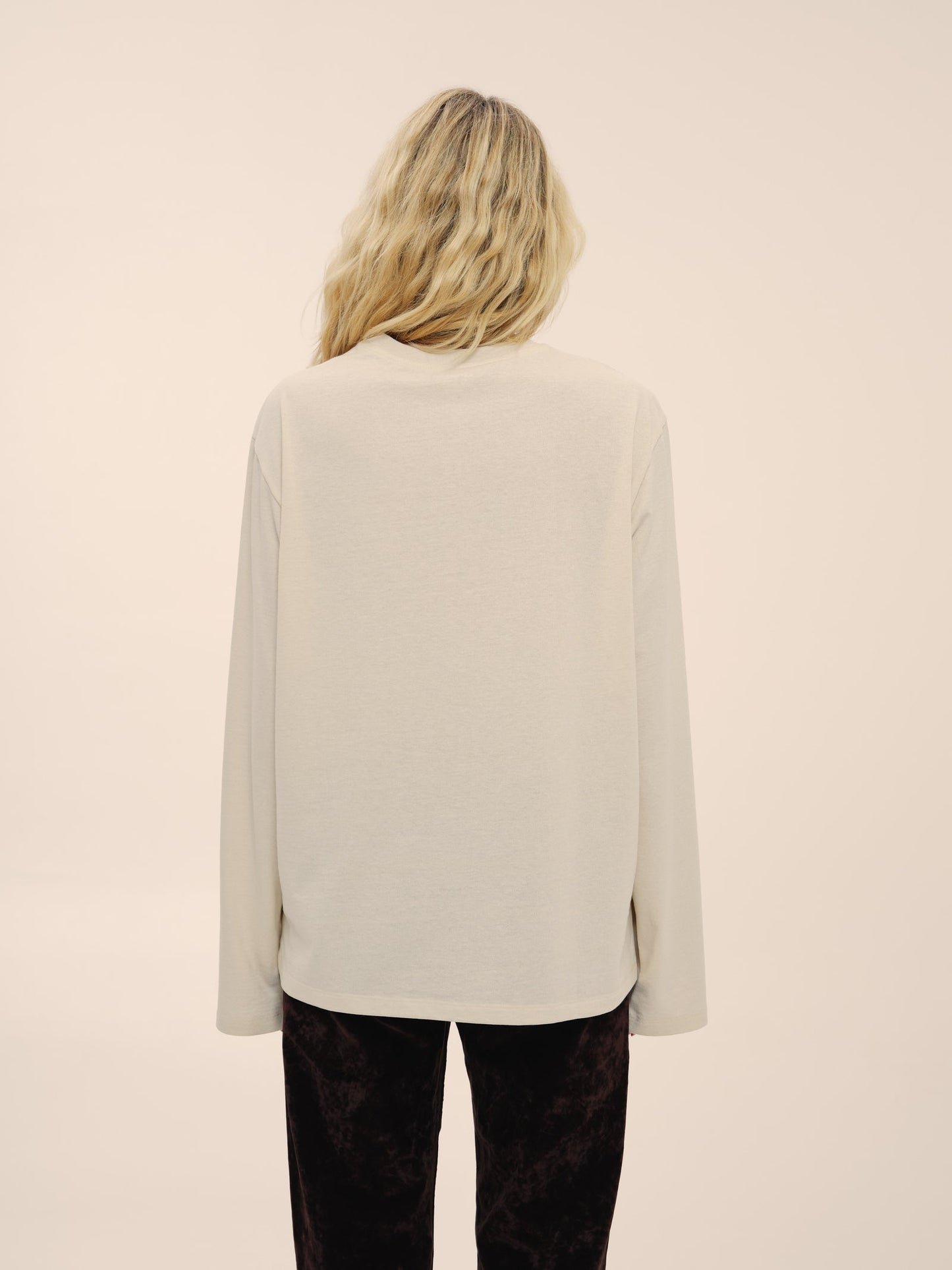 KATSURINA LONGSLEEVE OF RECYCLED COTTON IN MILK