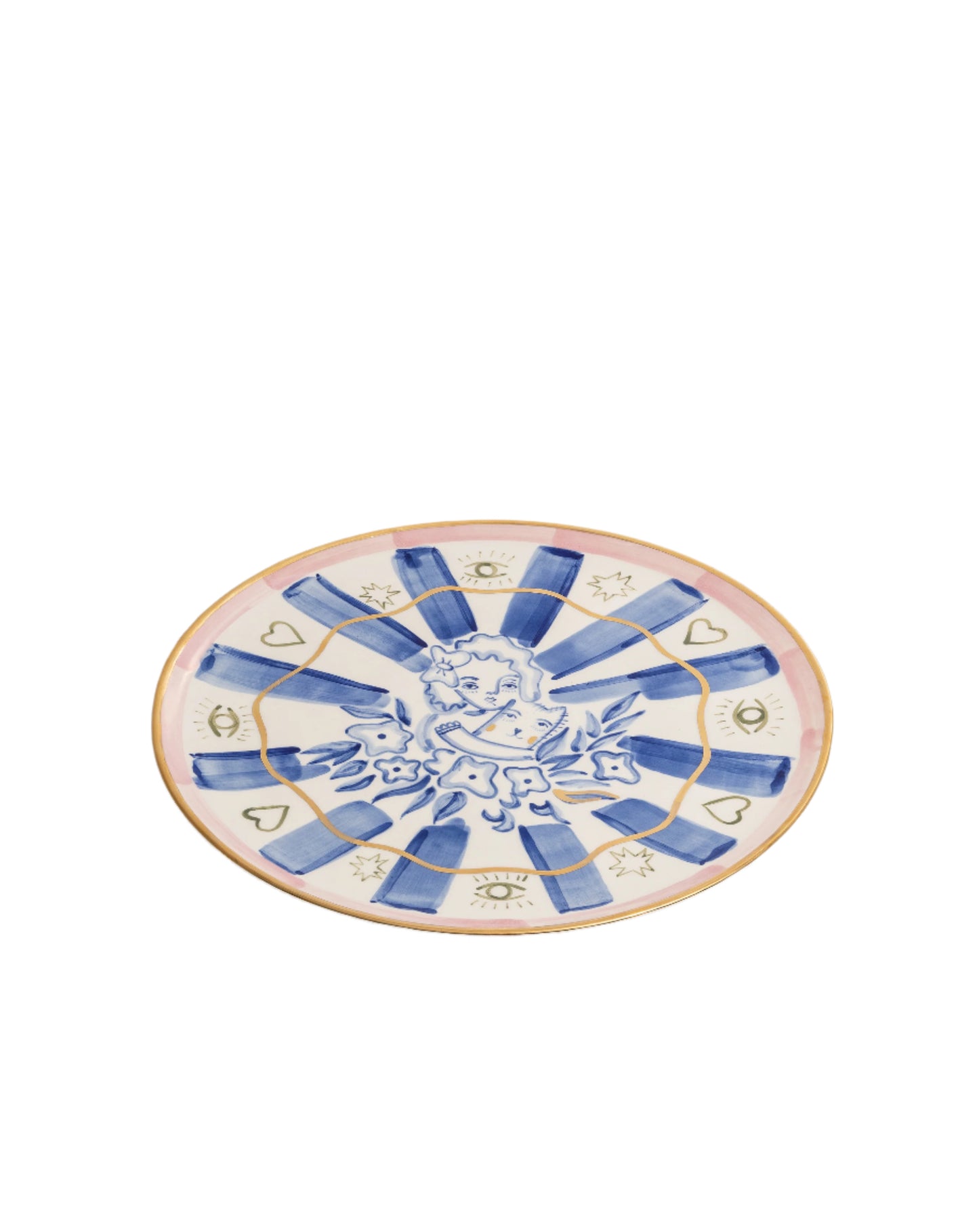 CERAMIC PLATE WITH THE IMAGE OF A GIRL