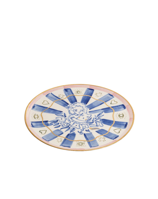 CERAMIC PLATE WITH THE IMAGE OF A GIRL