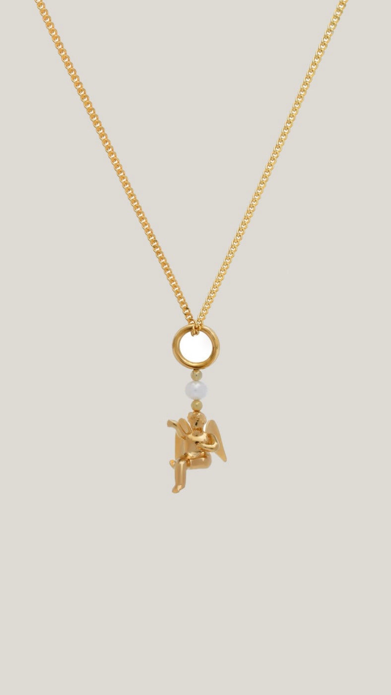GUNIA ANGEL PEARL PENDANT