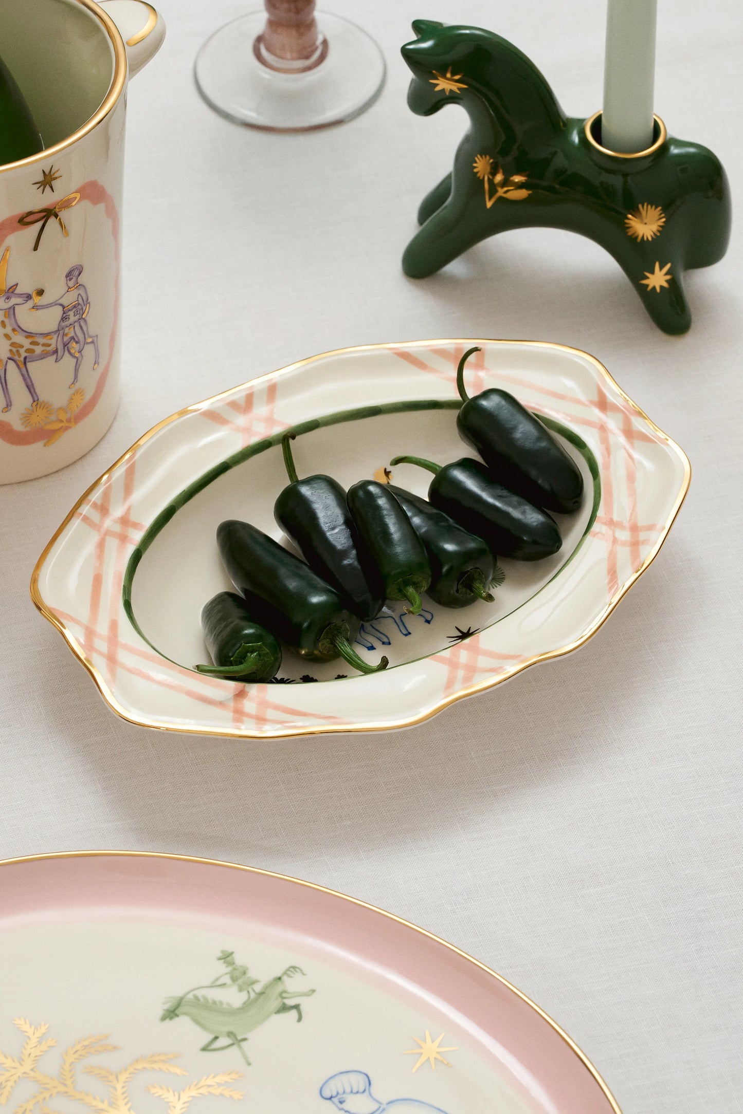 HORSEMAN PLATE WITH STARS