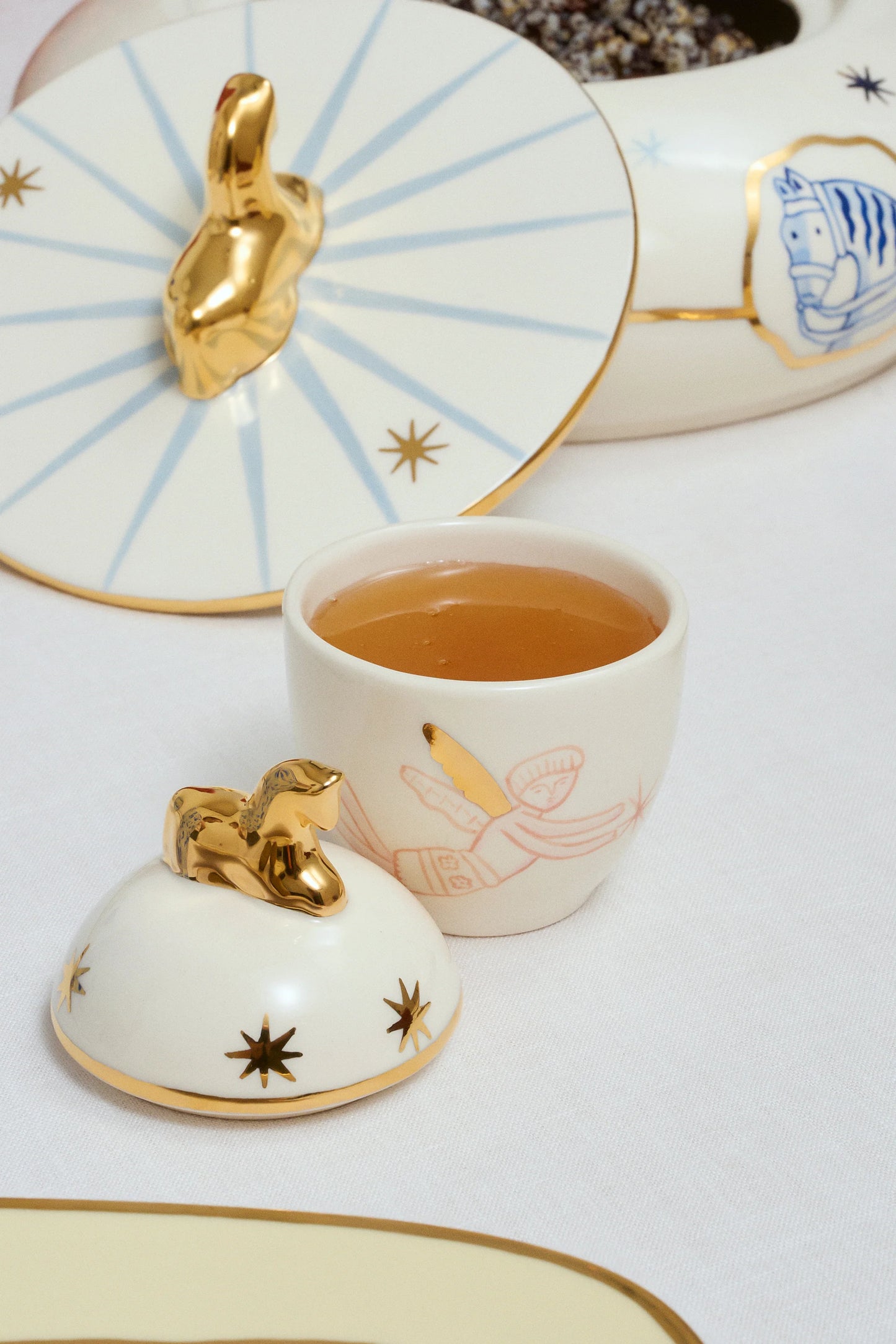 KONYK SUGAR BOWL WITH STARS