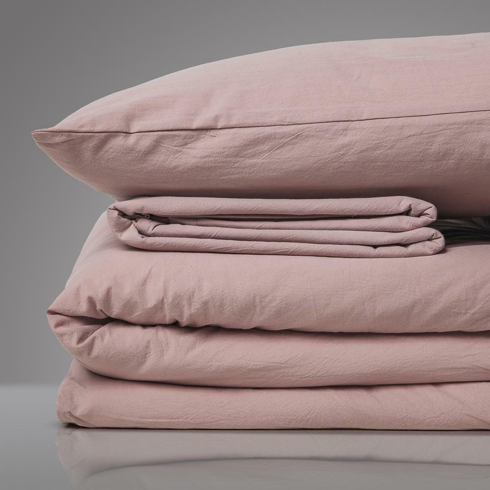 HOME ME KING DOUBLE SET WITH ELASTIC SHEET "POWDER WEST"