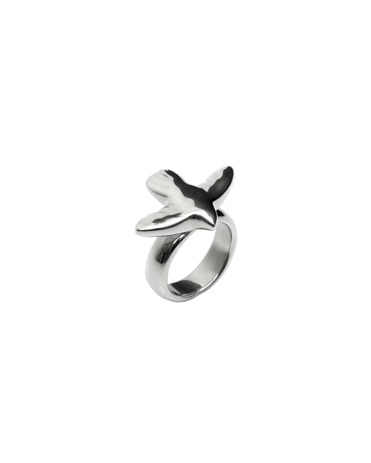 SILVER RING ERA WITH A BIRD