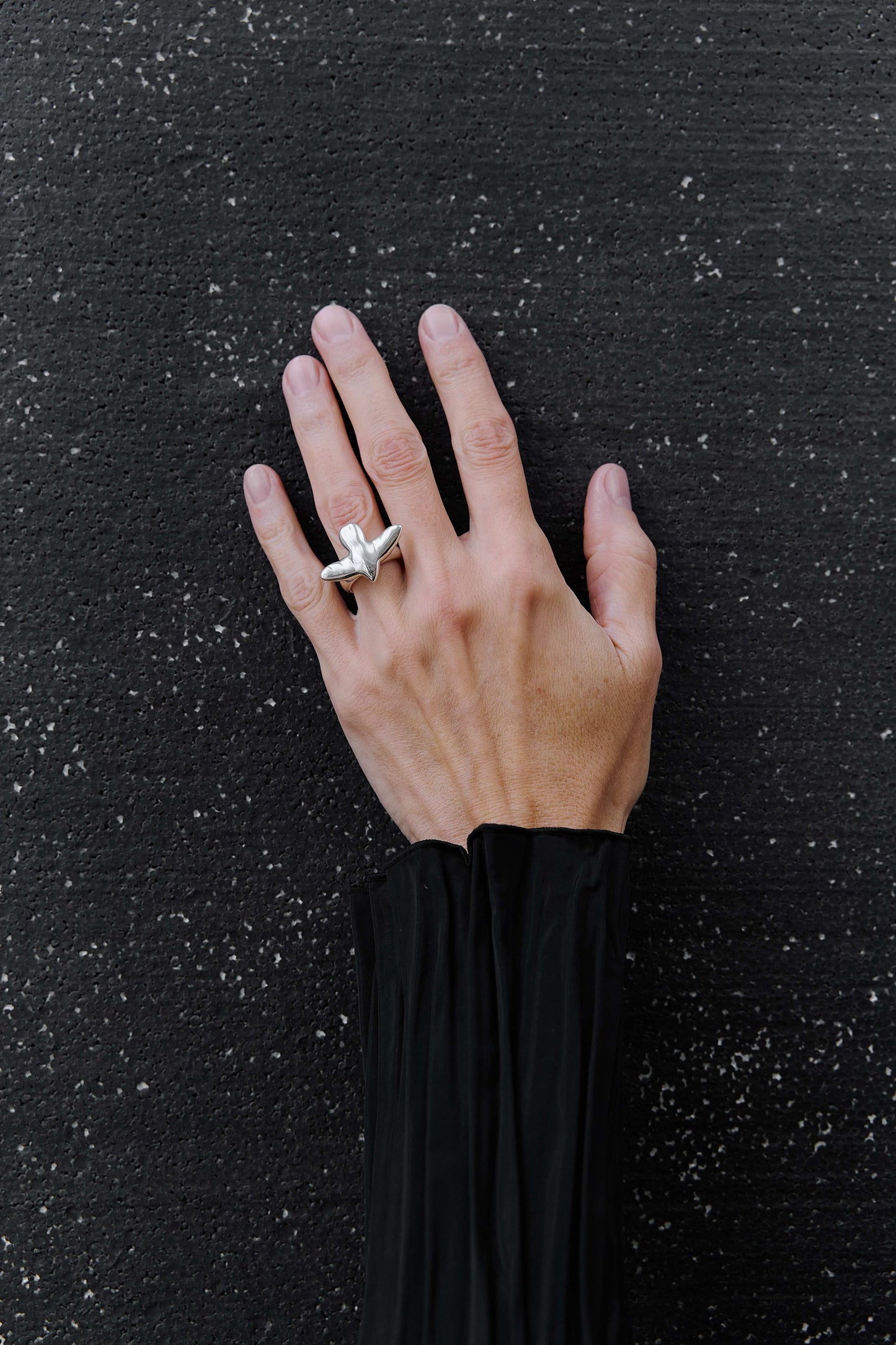 SILVER RING ERA WITH A BIRD
