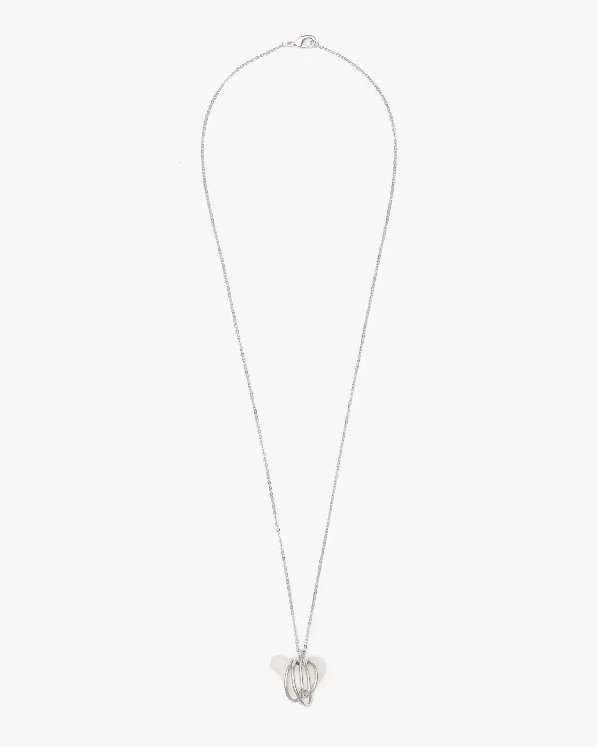 PENDANT LIULI WITH A METAL HEN ON A CHAIN