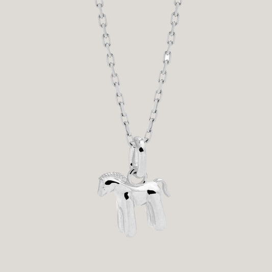 KOPI NECKLACE PONY SILVER