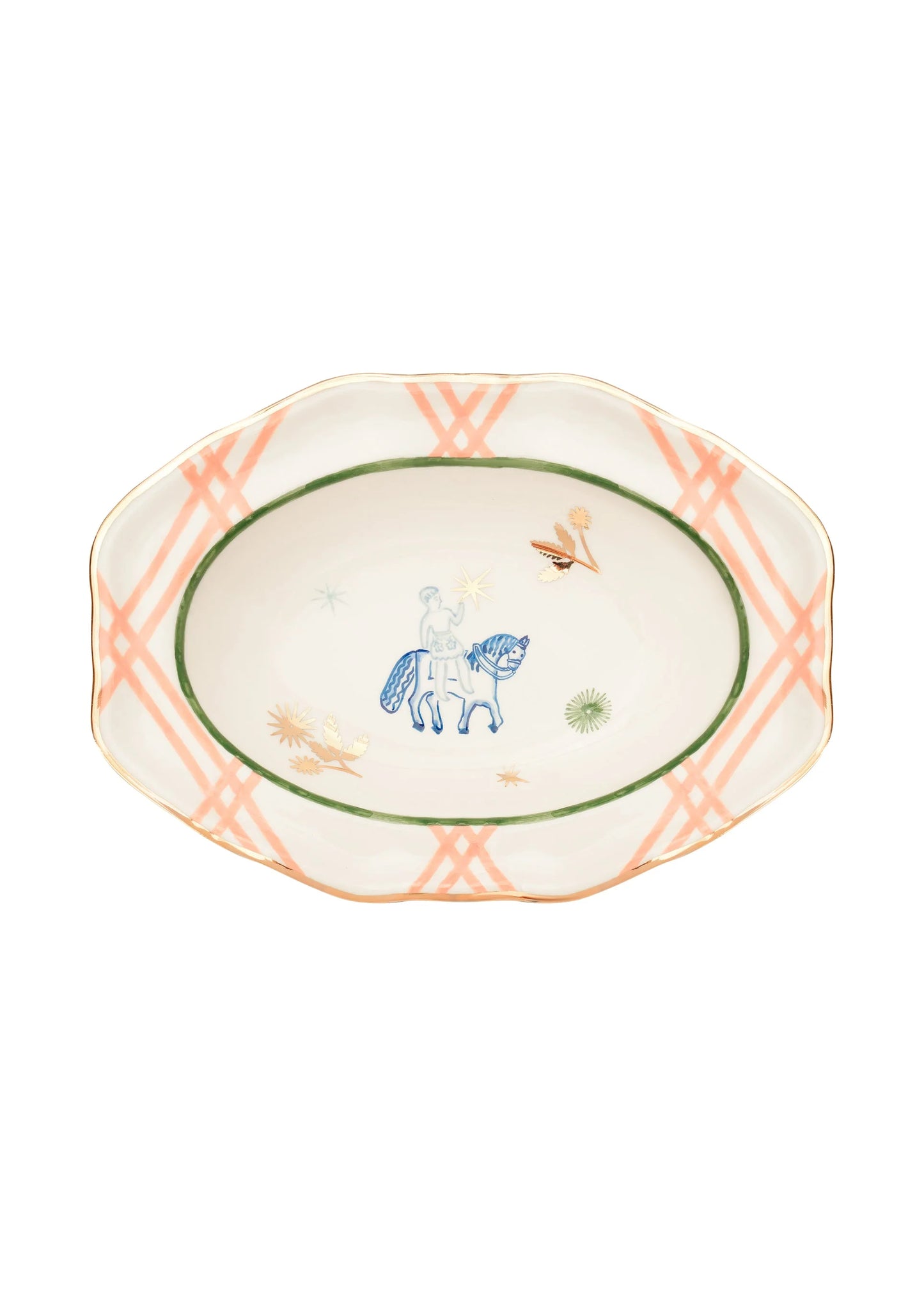 HORSEMAN PLATE WITH STARS