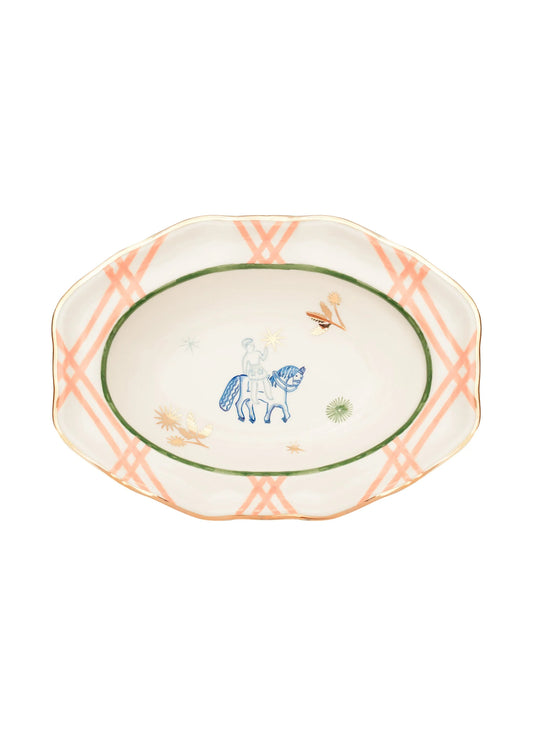 HORSEMAN PLATE WITH STARS