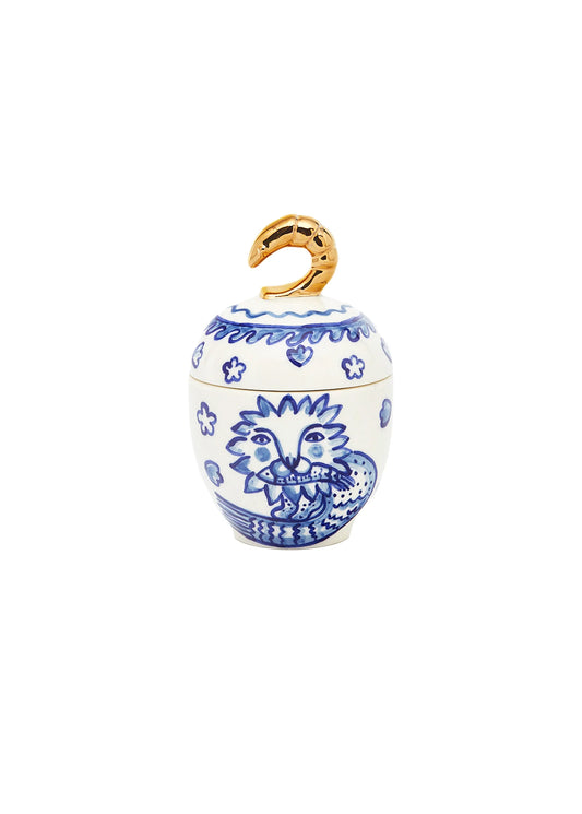 SEMIPORCELAIN SUGAR BOWL MERMAIDS SMALL