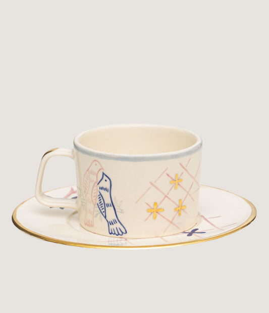 GUNIA TEA CUP AND SAUCER SET NAÏVE