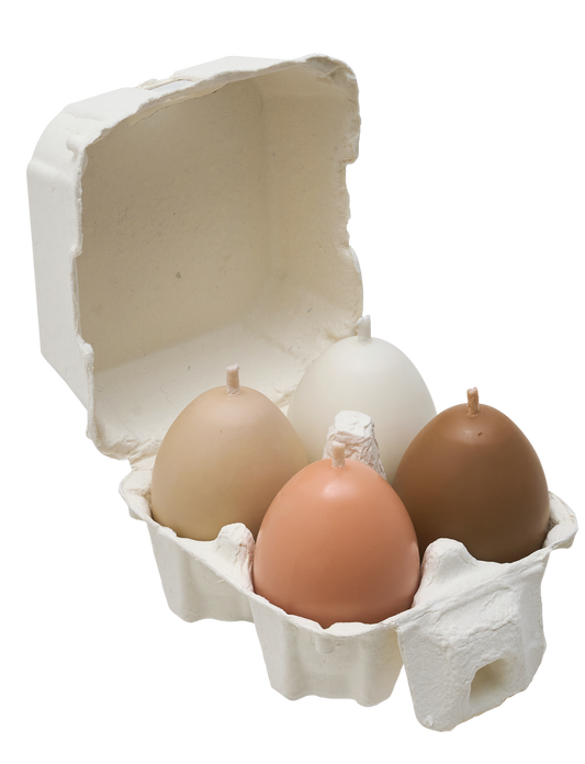 EGGS CANDLES SET 4 PIECES