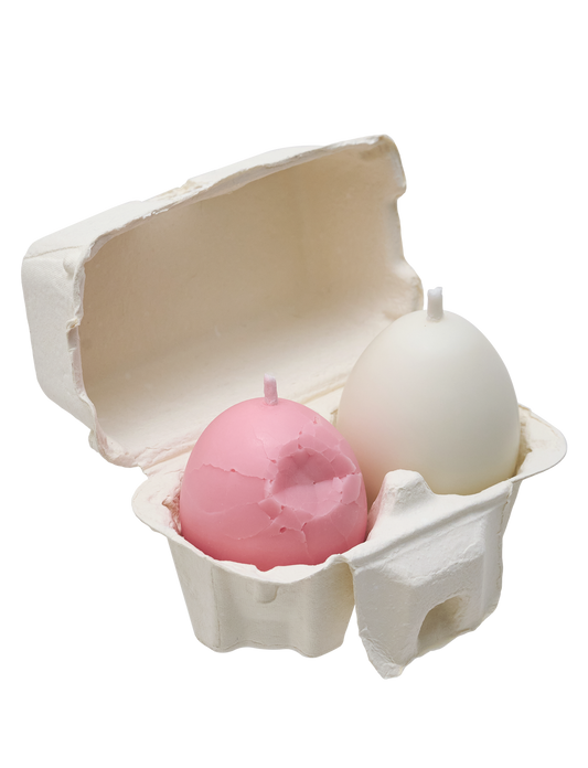 EGGS CANDLES SET 2 PIECES