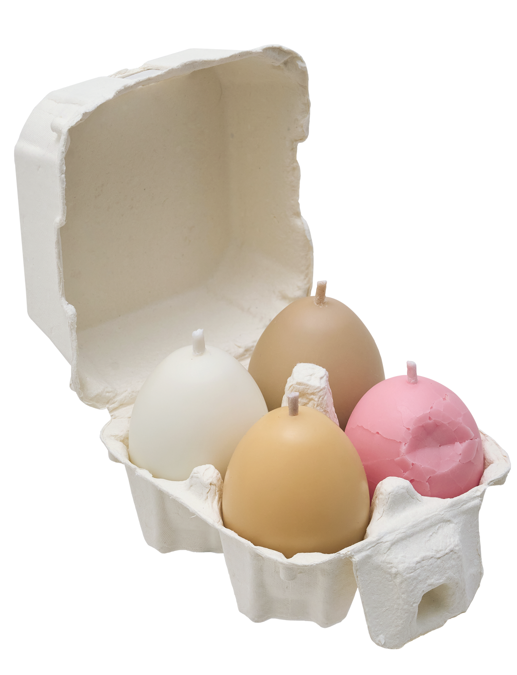 EGGS CANDLES SET 4 PIECES