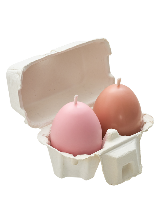 EGGS CANDLES SET 2 PIECES