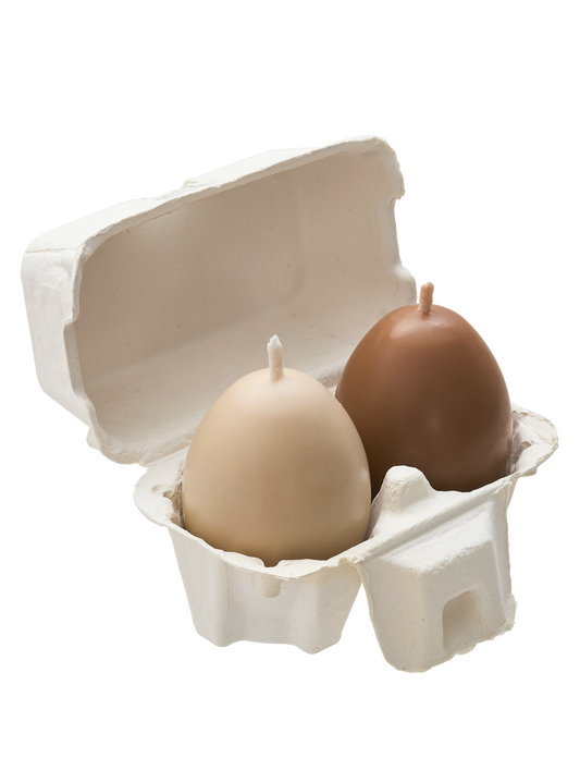 EGGS CANDLES SET 2 PIECES