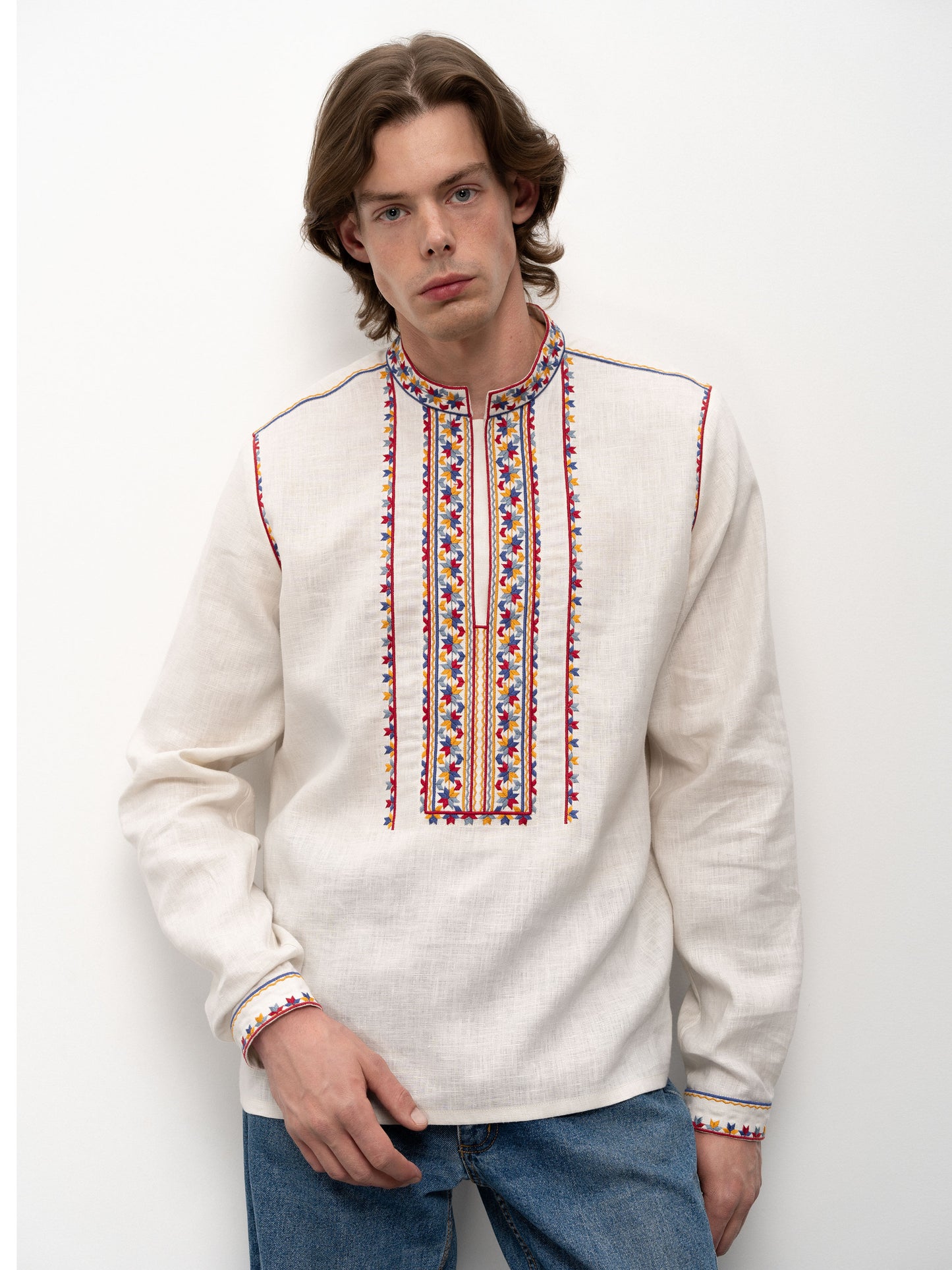 MEN'S SHIRT WITH EMBROIDERY "YAVORIVSKA"
