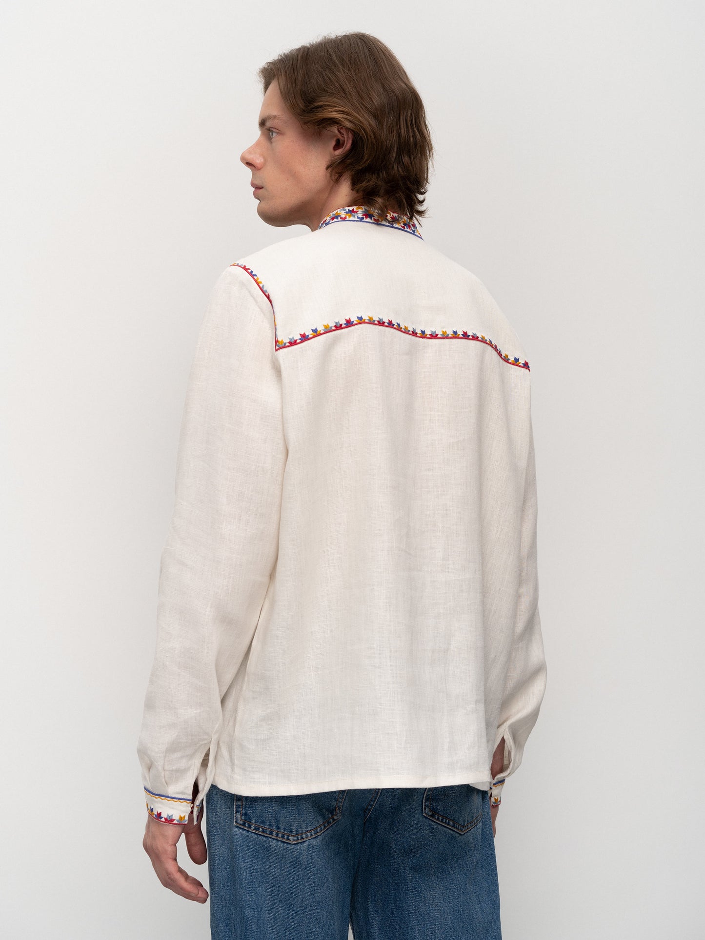 MEN'S SHIRT WITH EMBROIDERY "YAVORIVSKA"